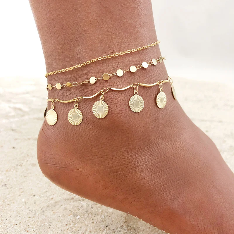 gold anklets