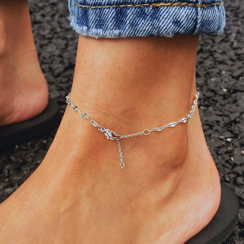silver anklets