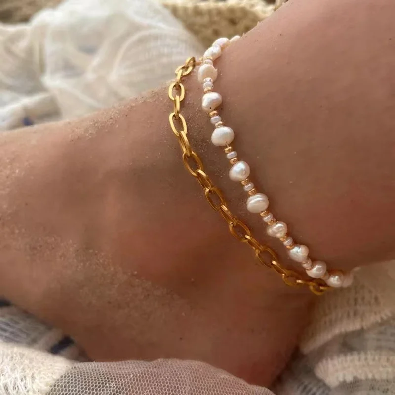 pearl anklets