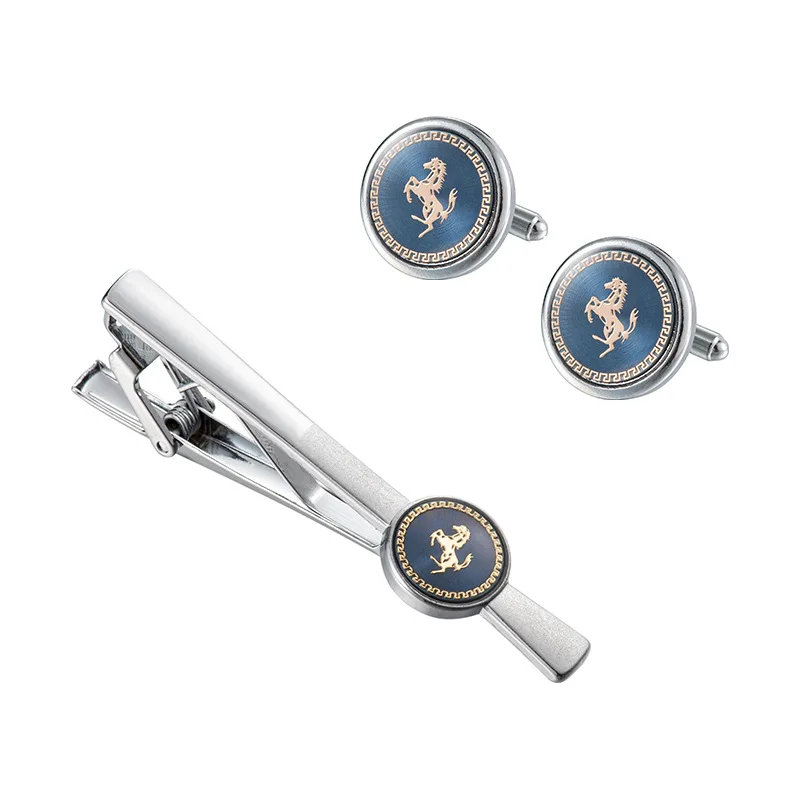 cufflinks and tie clip set
