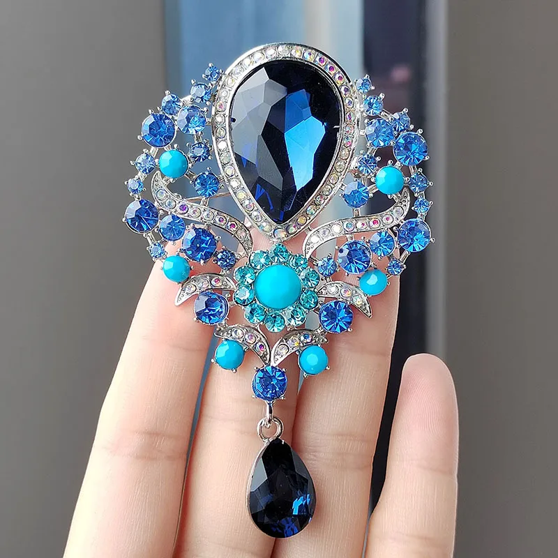 crystal brooch