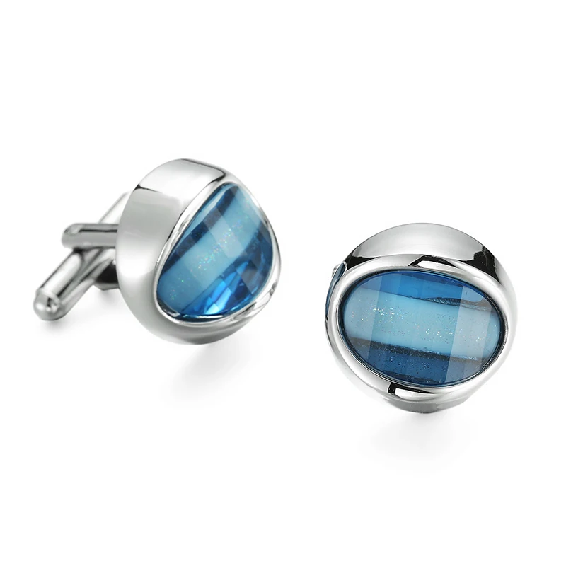 blue cufflinks