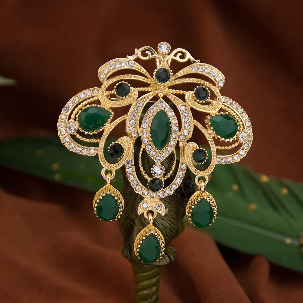 crystal brooch