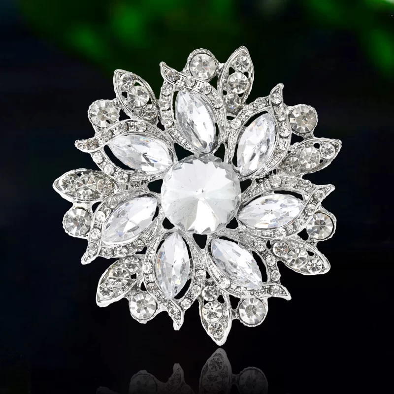 crystal brooch