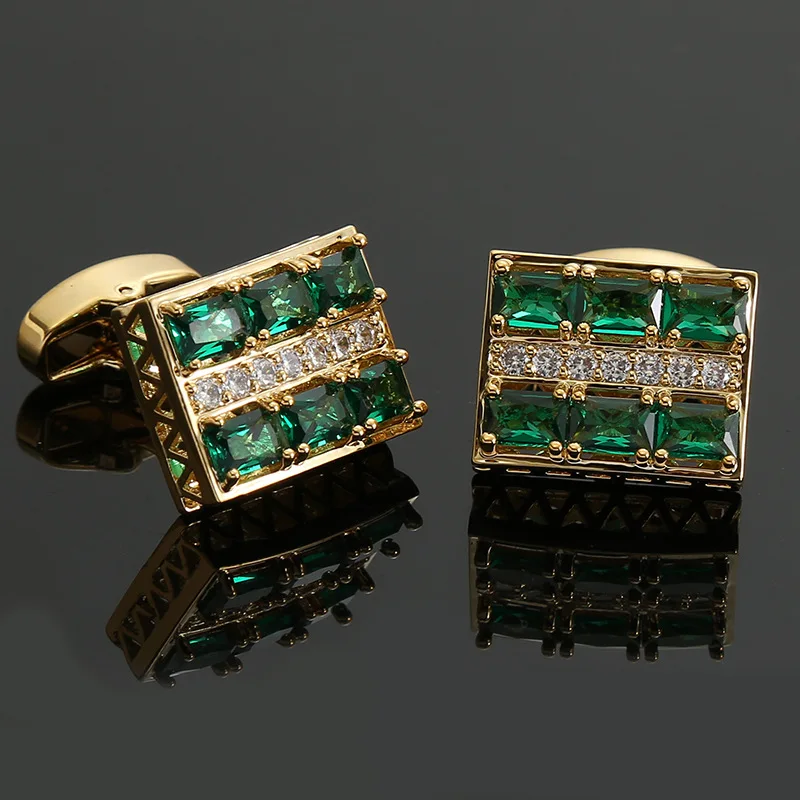 emerald cufflinks