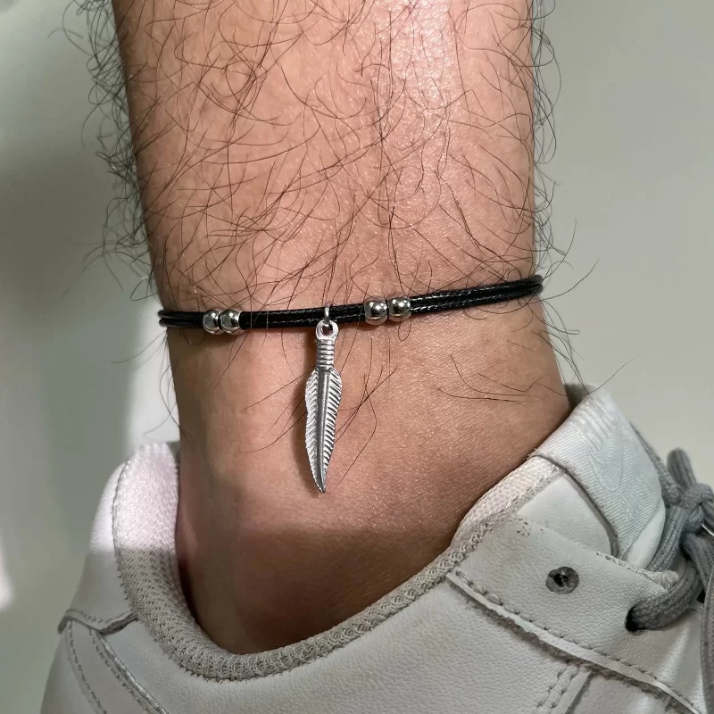 men wearing anklets