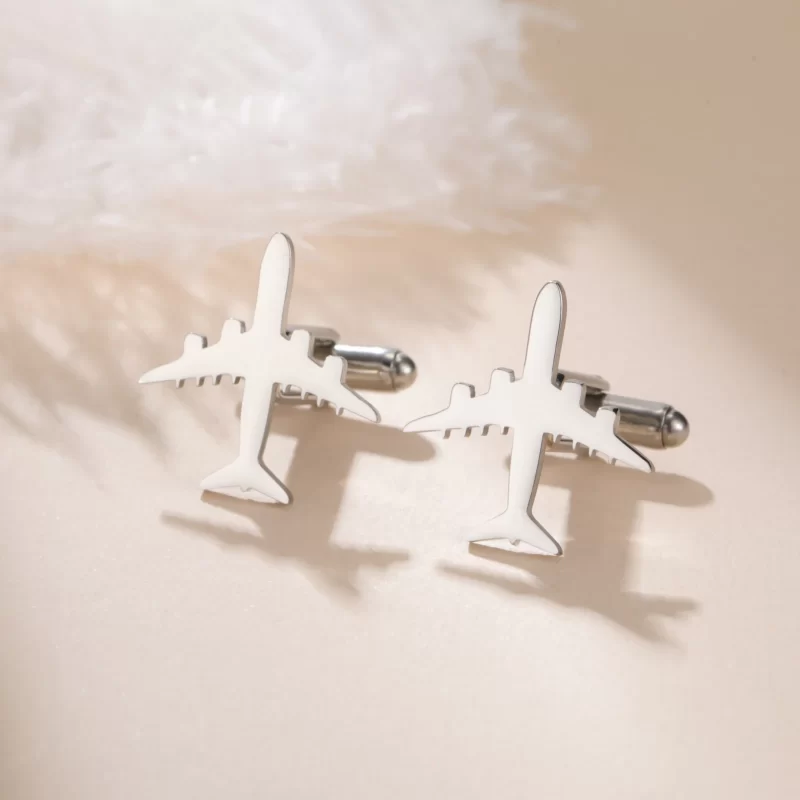 airplane cufflinks
