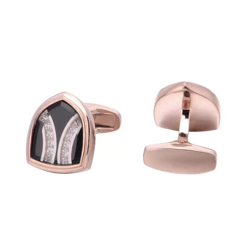 rose gold cufflinks