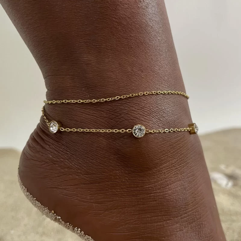 gold plated anklets