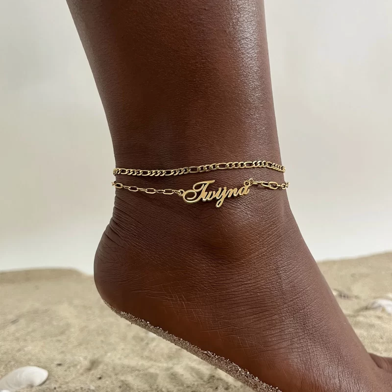 customized anklets with names