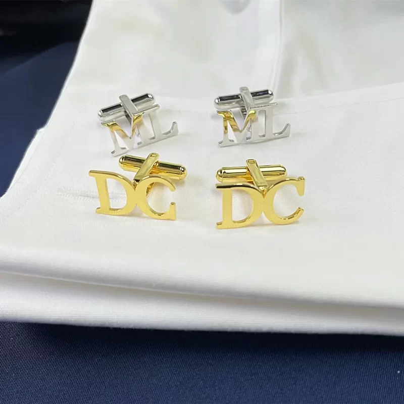 monogrammed cufflinks