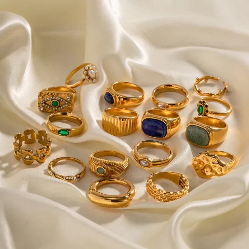 gold plated rings