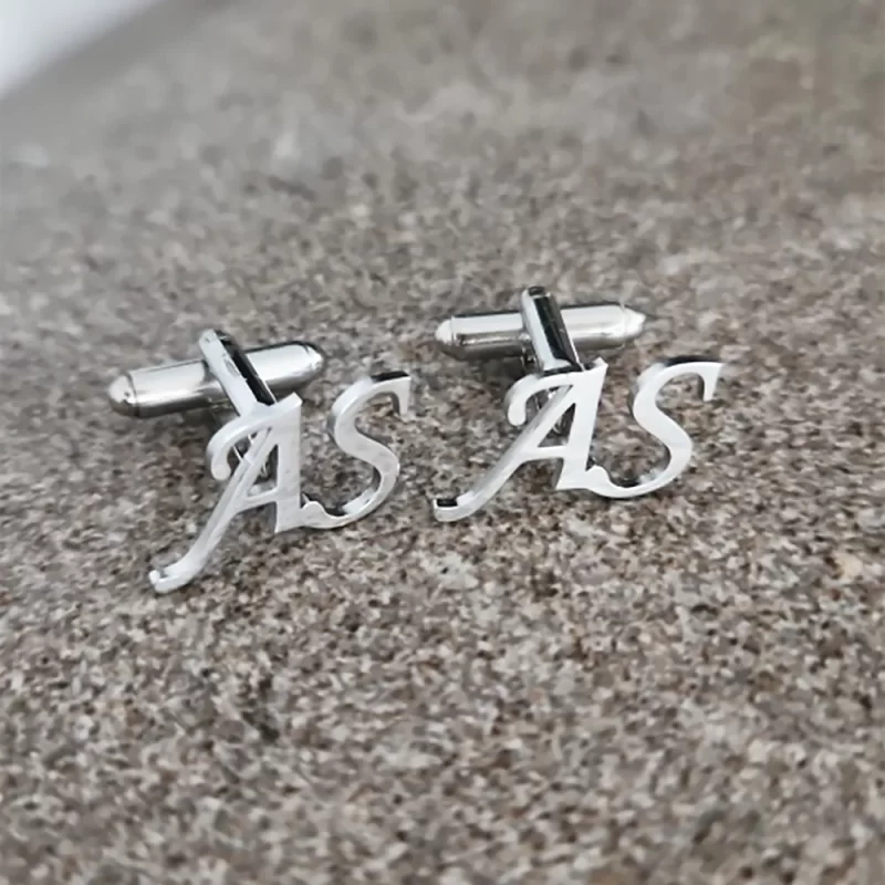 monogram cufflinks