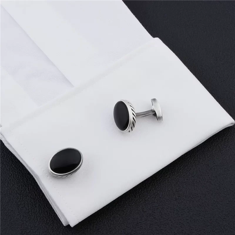 onyx cufflinks