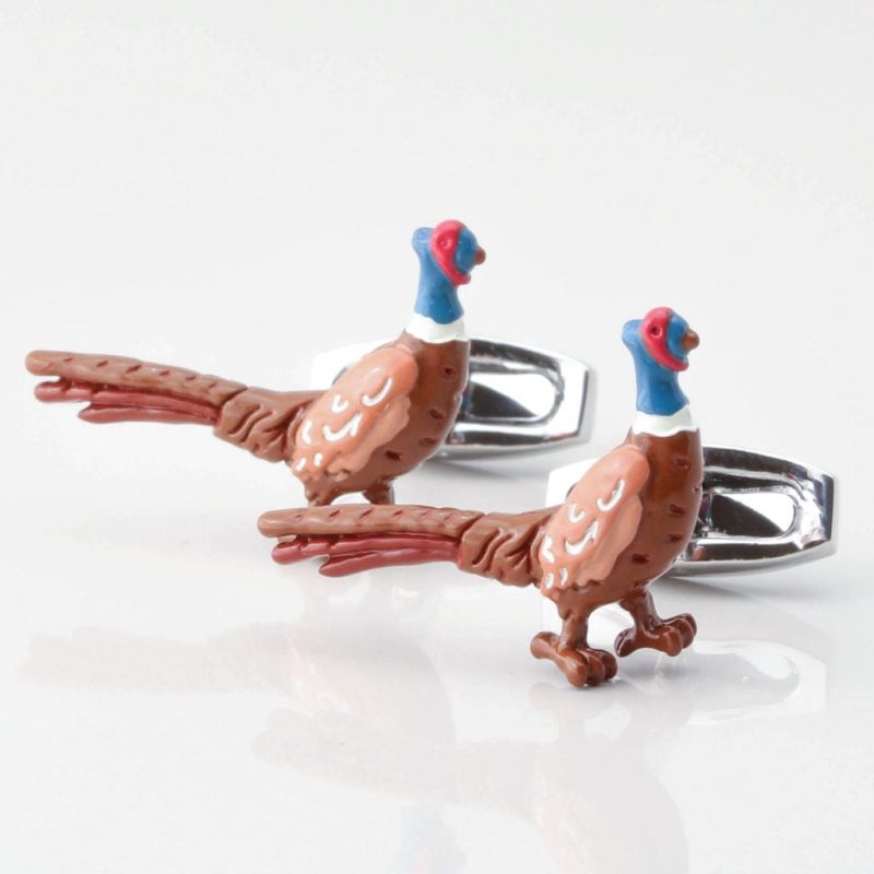 pheasant cufflinks