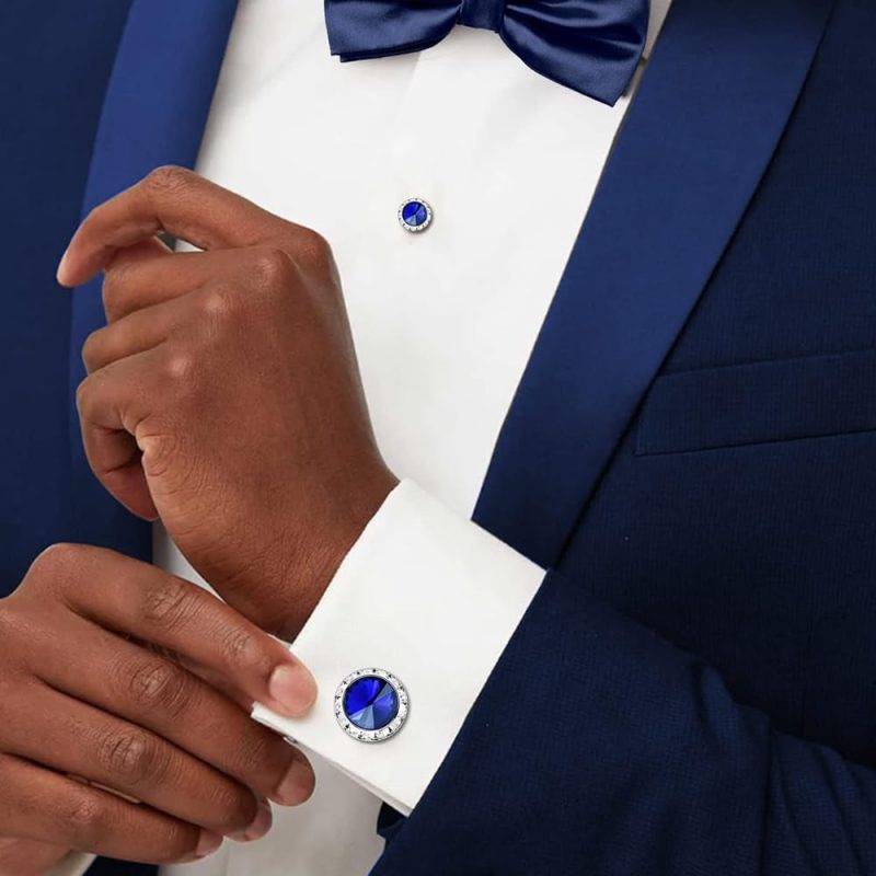 suit with cufflinks