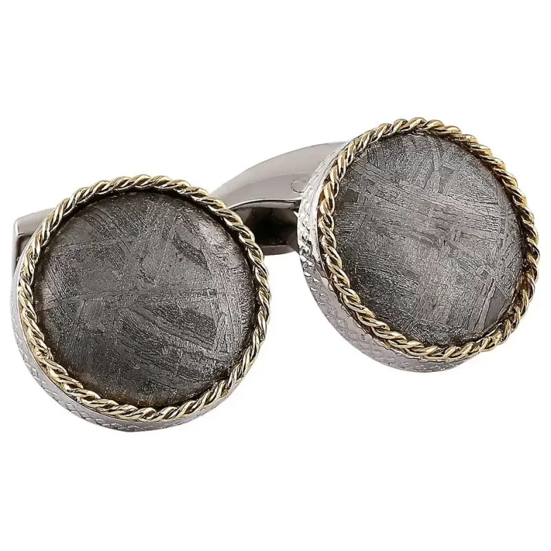 meteorite cufflinks
