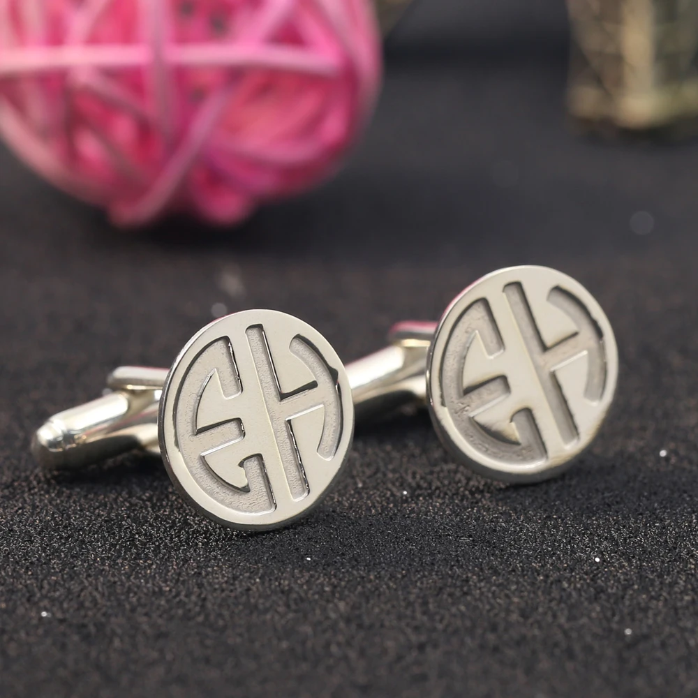 designer silver cufflinks