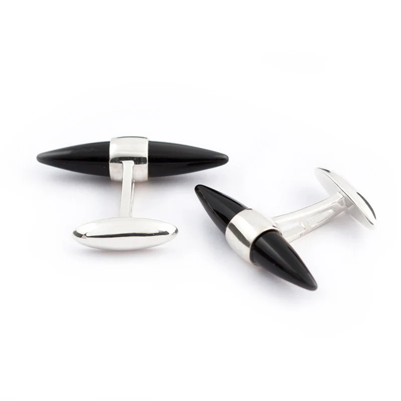 black onyx cufflinks