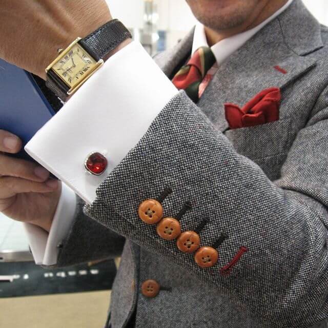 cufflinks with a suit