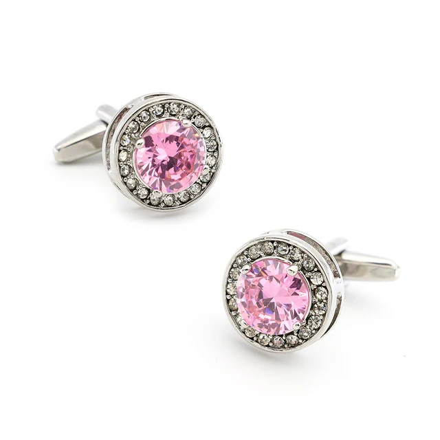 pink cufflinks