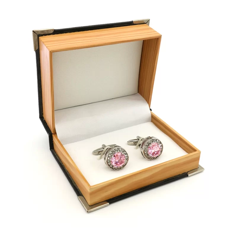 pink cufflinks