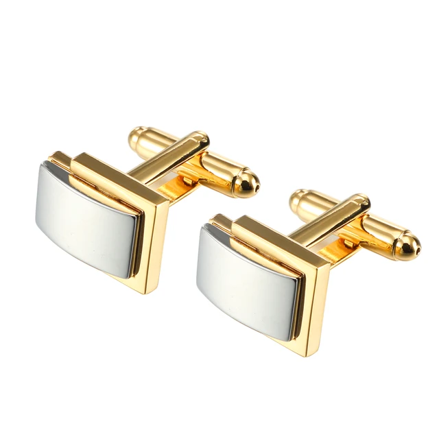 black and gold cufflinks