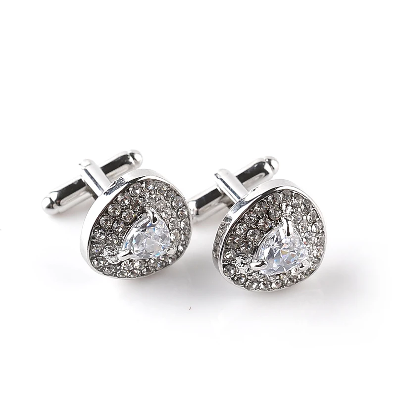 white gold cufflinks