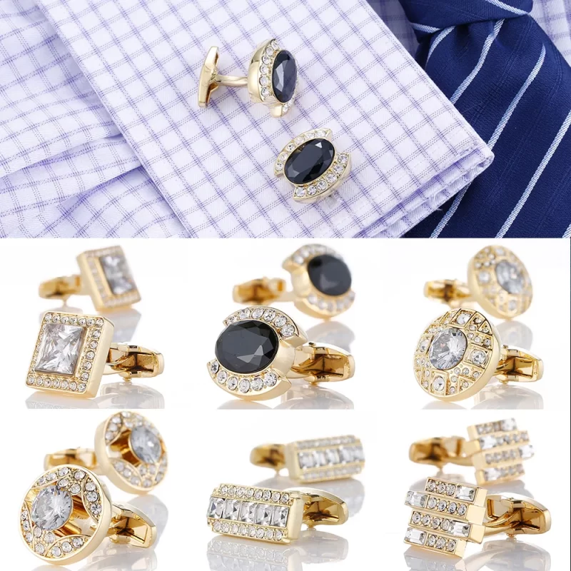 men's gold cufflinks