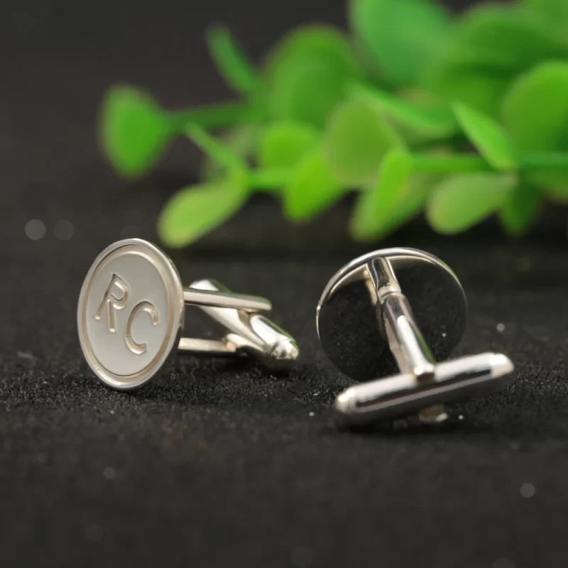 mens silver cufflinks