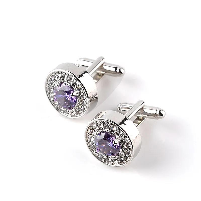 purple cufflinks