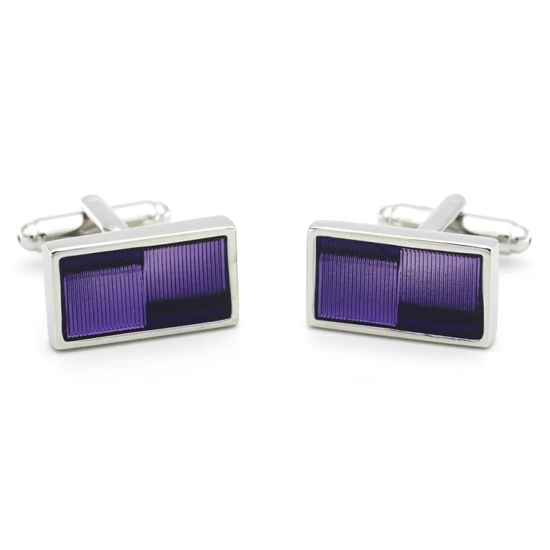 purple cufflinks