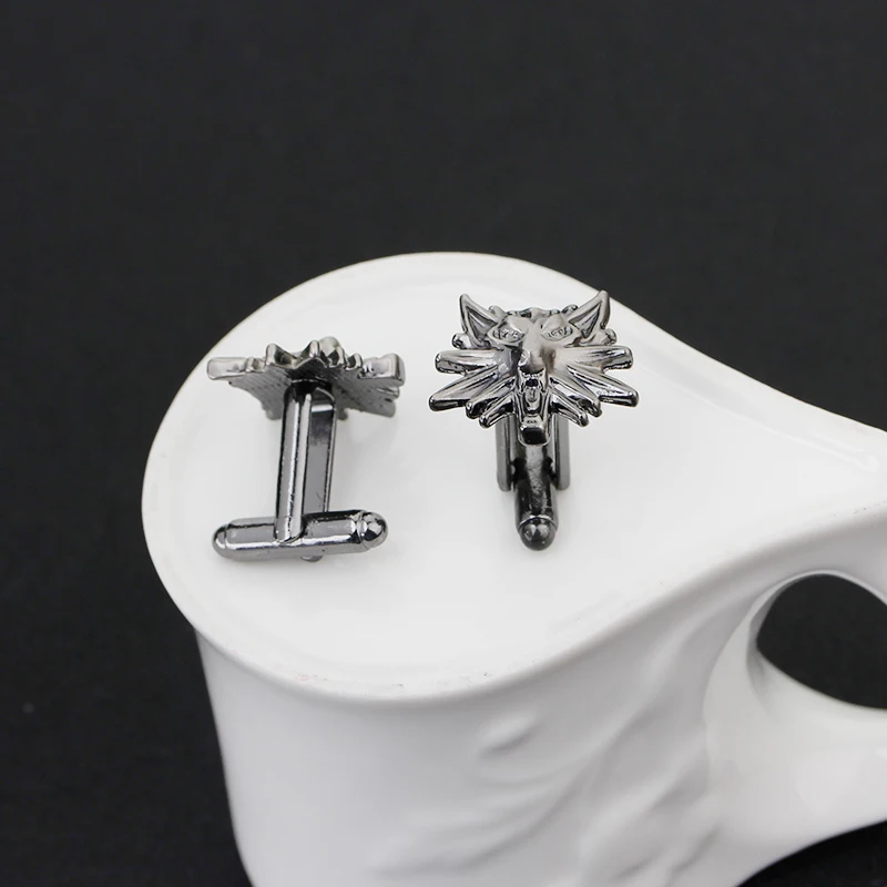wolf cufflinks