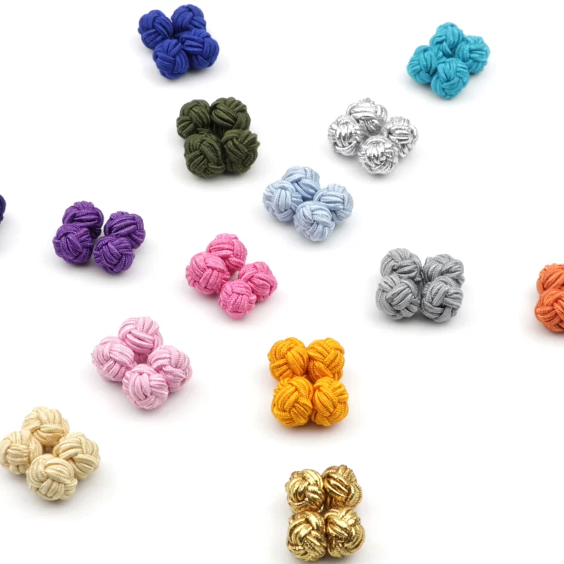 silk knot cufflinks