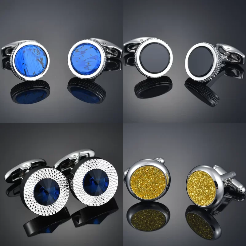 putting on cufflinks