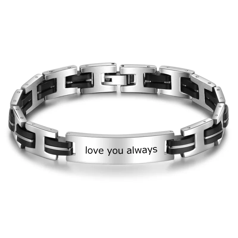 engraved bracelets for men