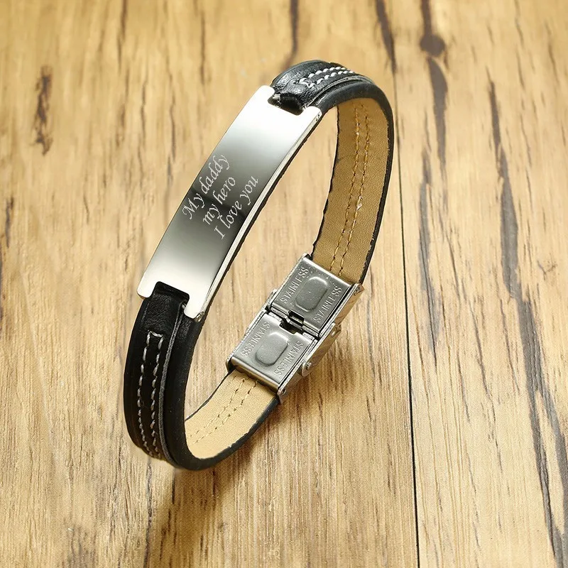 engraved bracelets for men