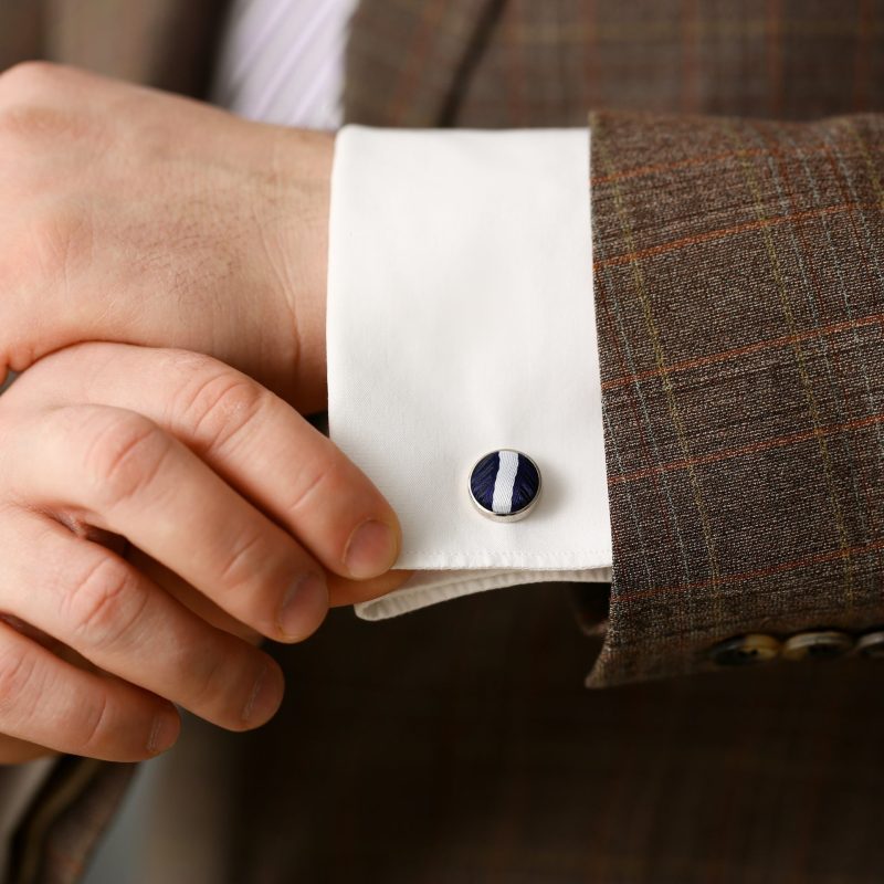put cufflinks on a shirt with buttons