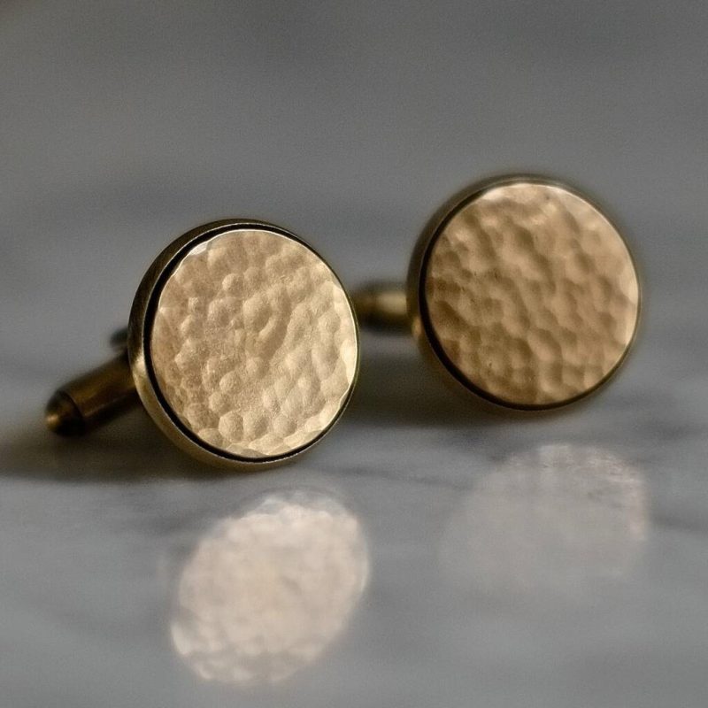 bronze cufflinks