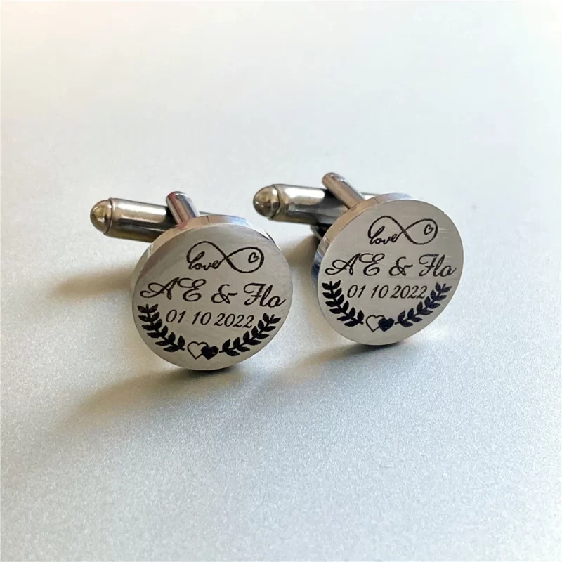 engraved cufflinks for men