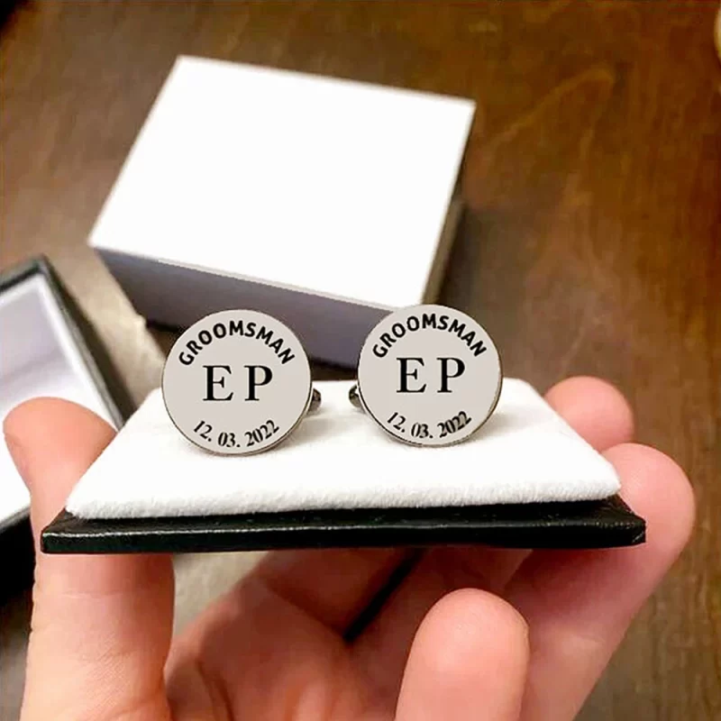 engraved cufflinks for men