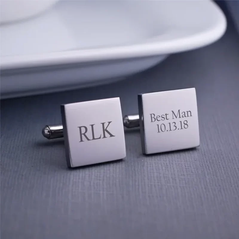 engraved cufflinks for men