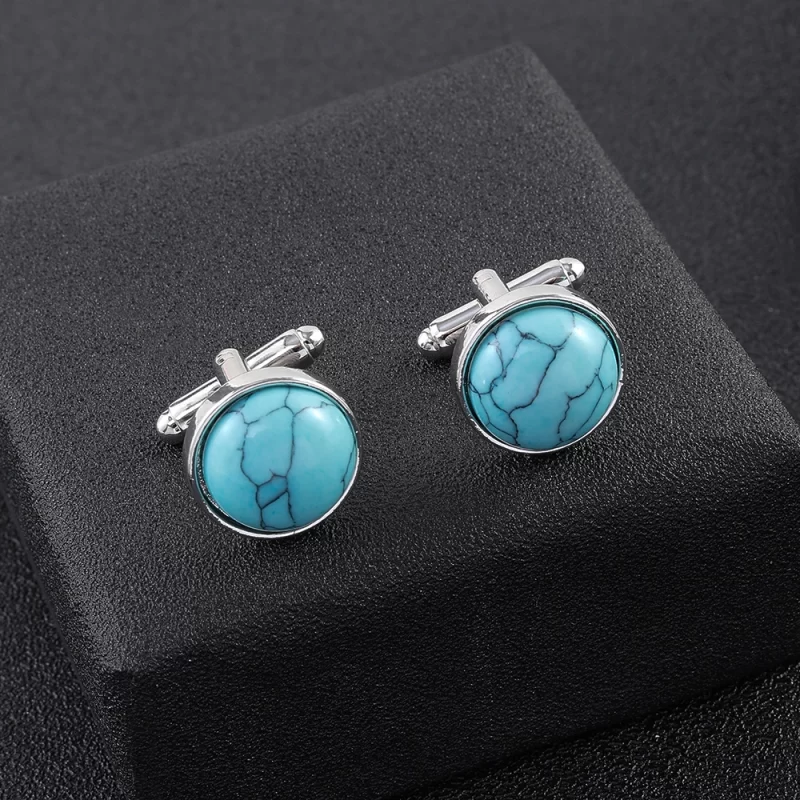 turquoise cufflinks