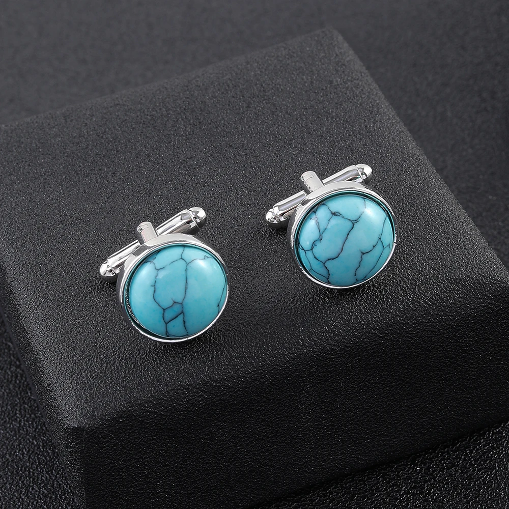 turquoise cufflinks