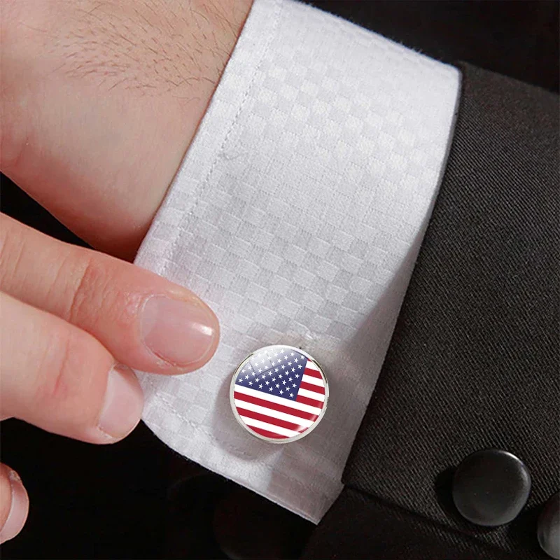 american flag cufflinks