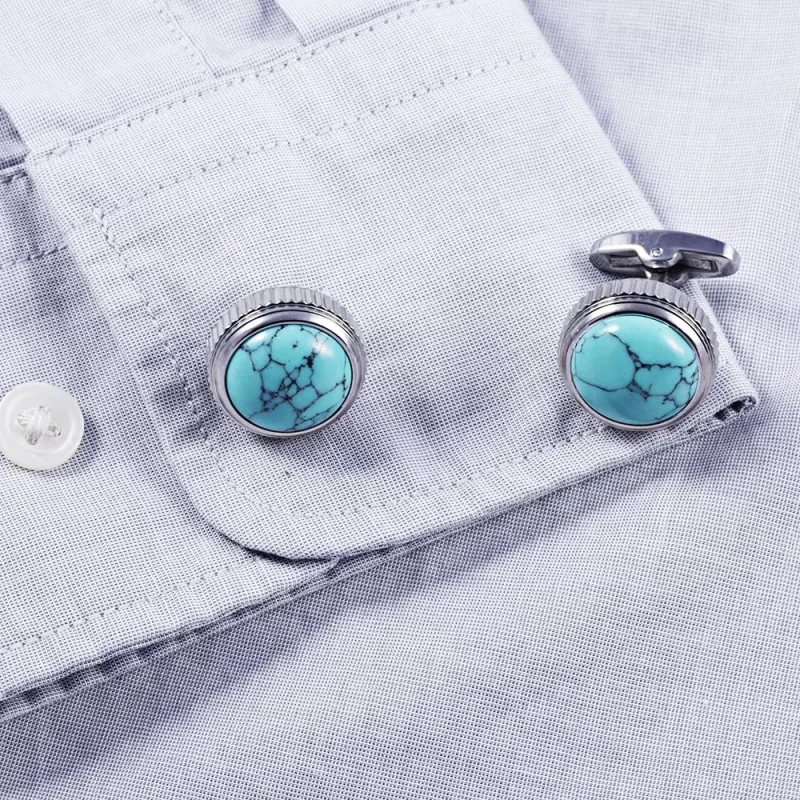 turquoise cufflinks