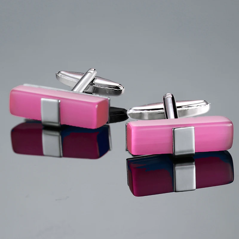 pink cufflinks