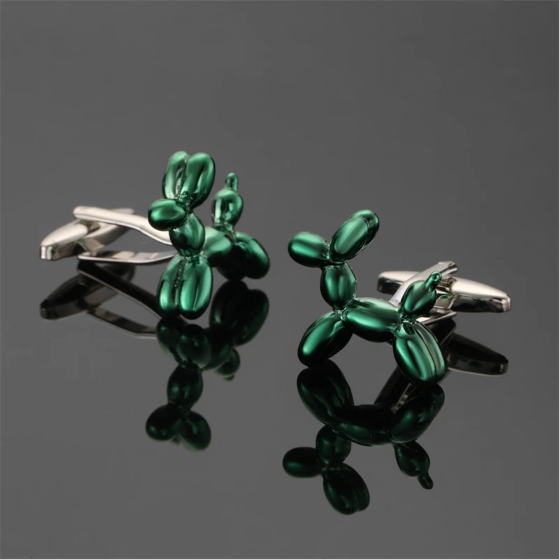 green cufflinks