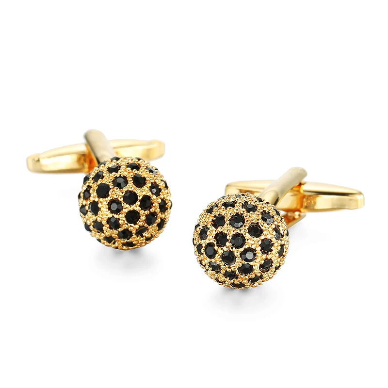 black and gold cufflinks