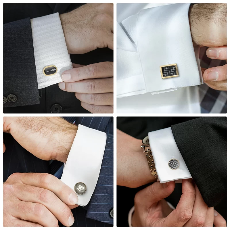 different ways to wear cufflinks